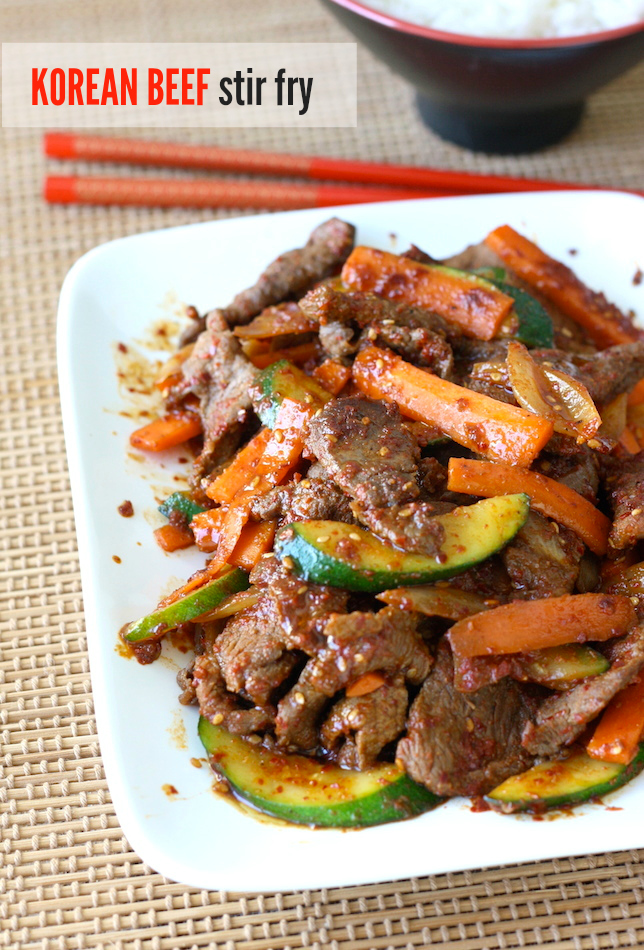 Korean Beef Stir Fry with Vegetables by SeasonWithSpice.com