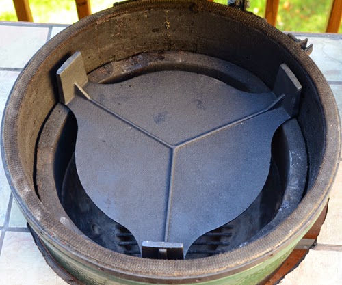 kamado cast iron heat diffuser deflector