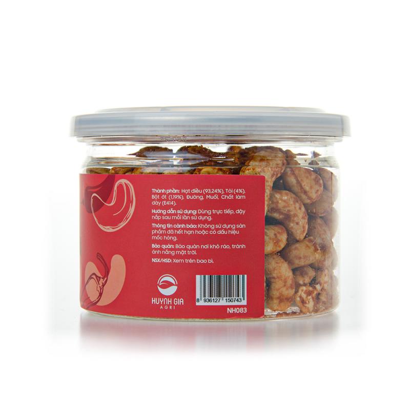 Hạt Điều Vị Cay Tỏi Ớt Faminuts Hũ Nắp Nhôm 120g