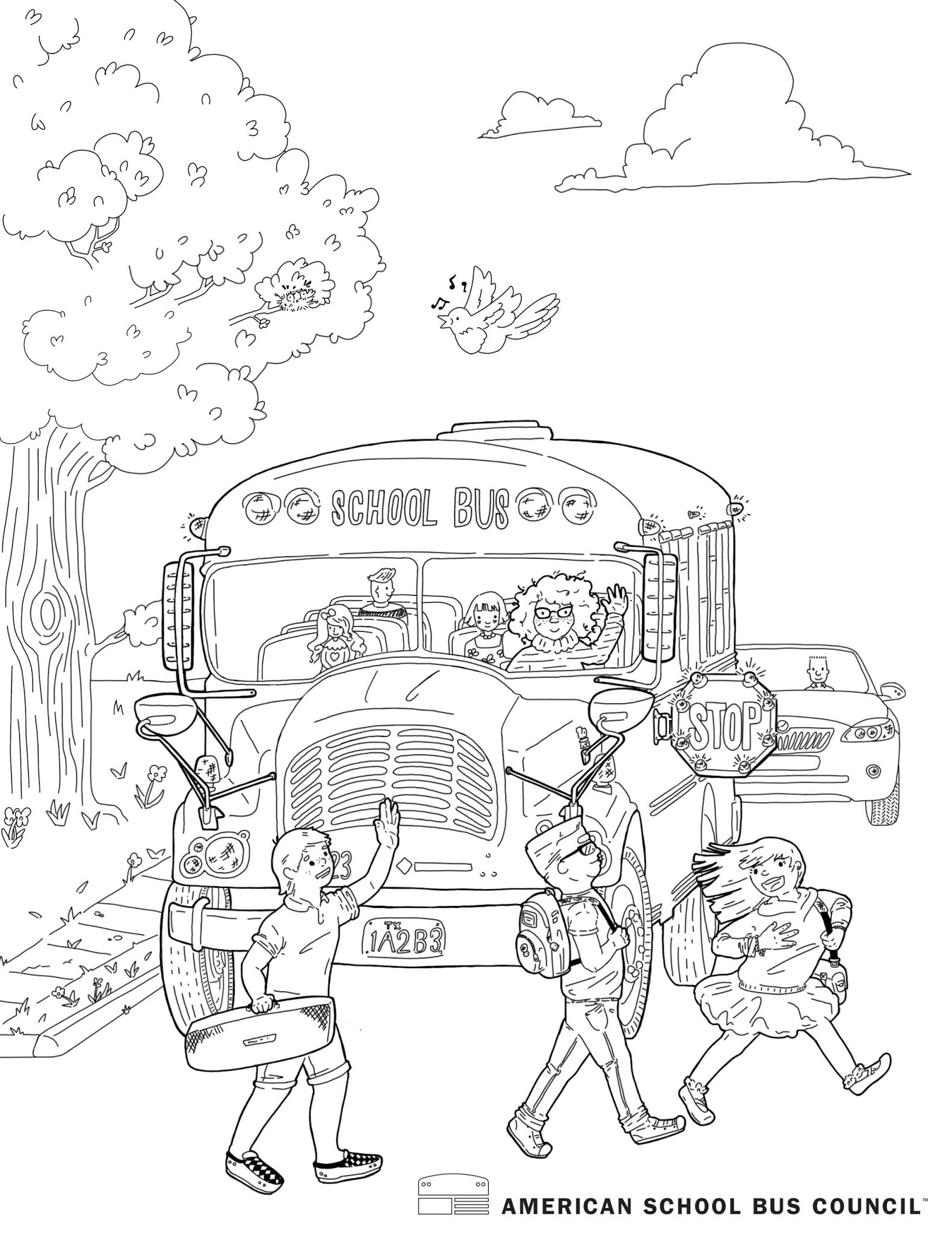 Bus Safety Coloring Pages Coloring Pages