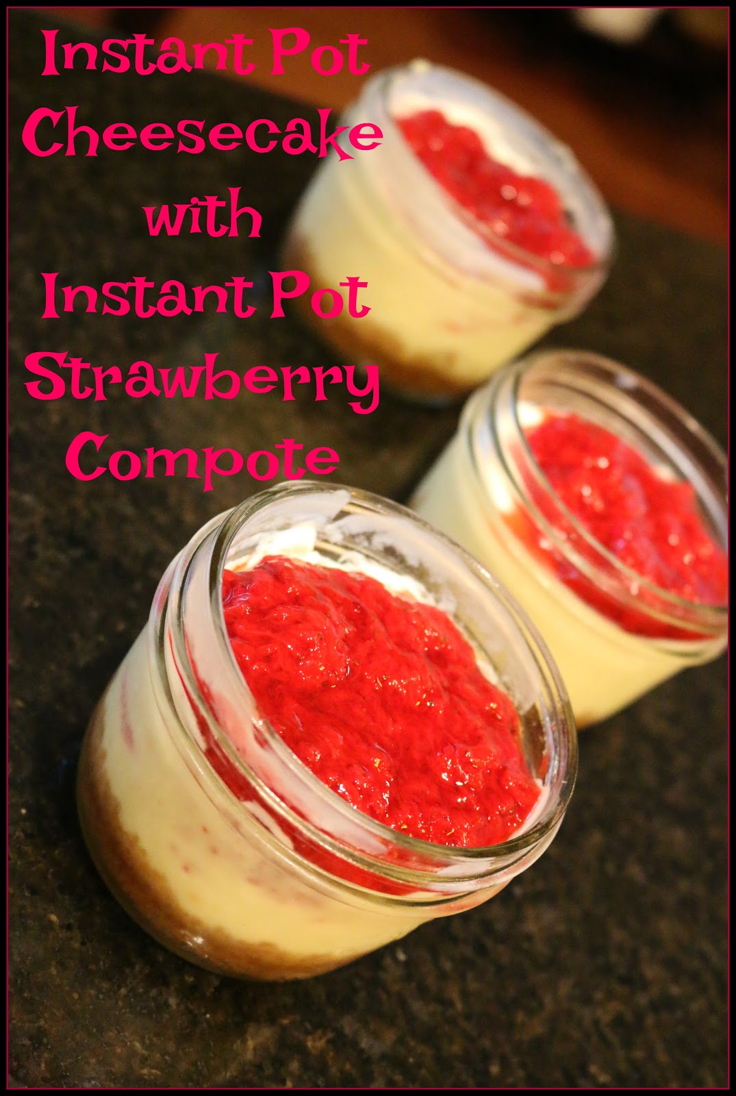 Sew what's cooking with Joan! Instant Pot Strawberry Rhubarb Compote