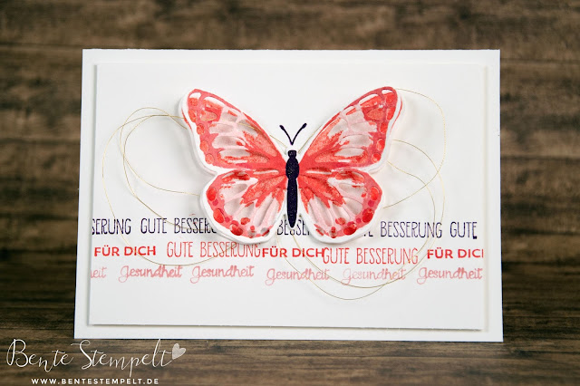 Stampin Up Thinlits Schmetterlinge Schmetterling Stempelset Watercolor Wings Schmetterlingsgruß