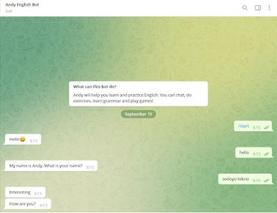 Bot Telegram Belajar Bahasa Inggris