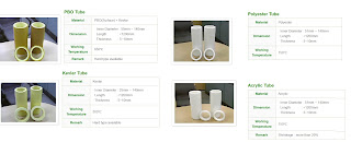 ống nỉ bằng các vật liệu khác nhau tubes PBO, Kevlar, Polyester, Acrylic chịu được nhiệt độ phù hợp trong quá trình đùn nhôm