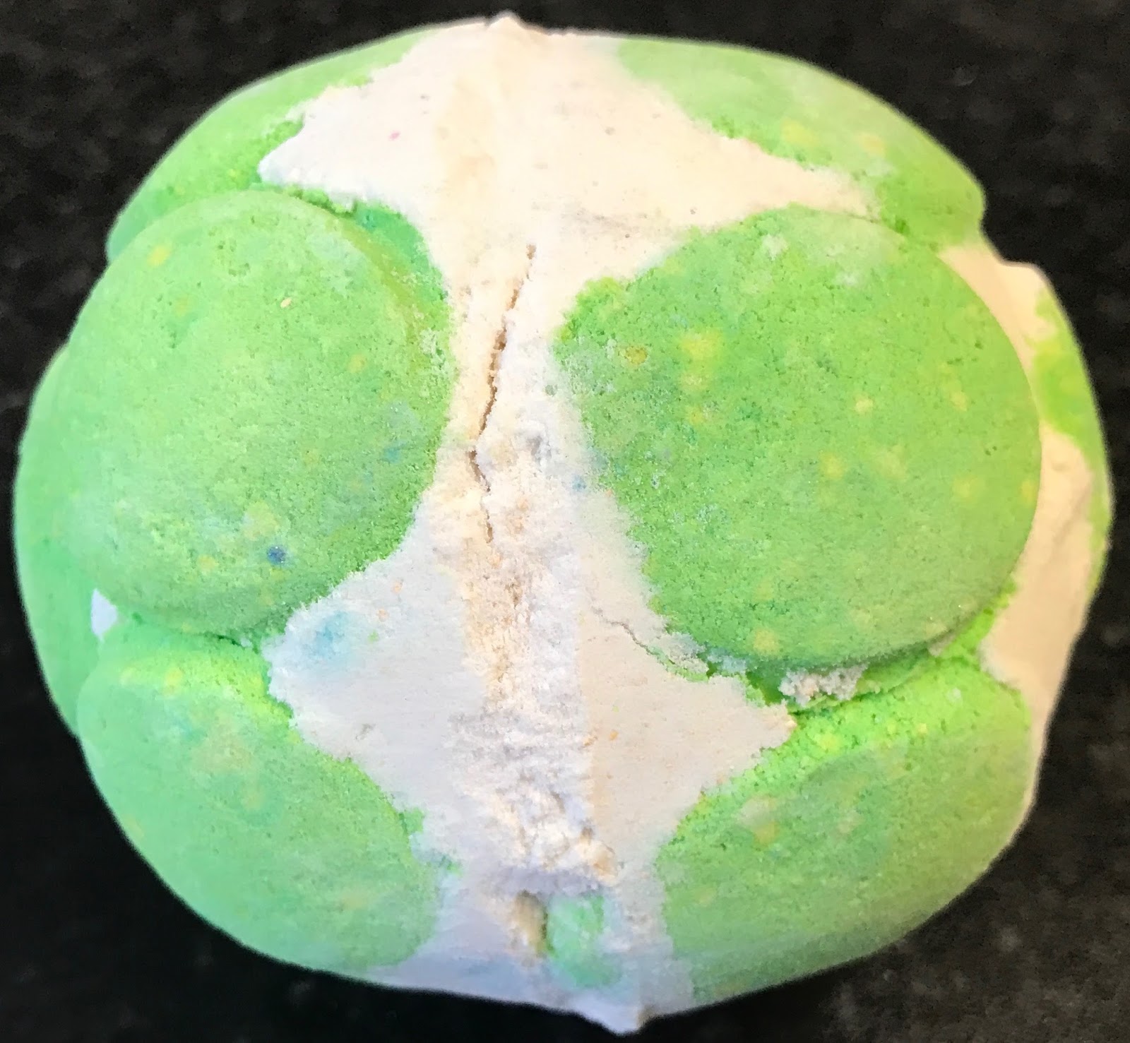 All Things Lush UK Green Coconut Jelly Bath Bomb