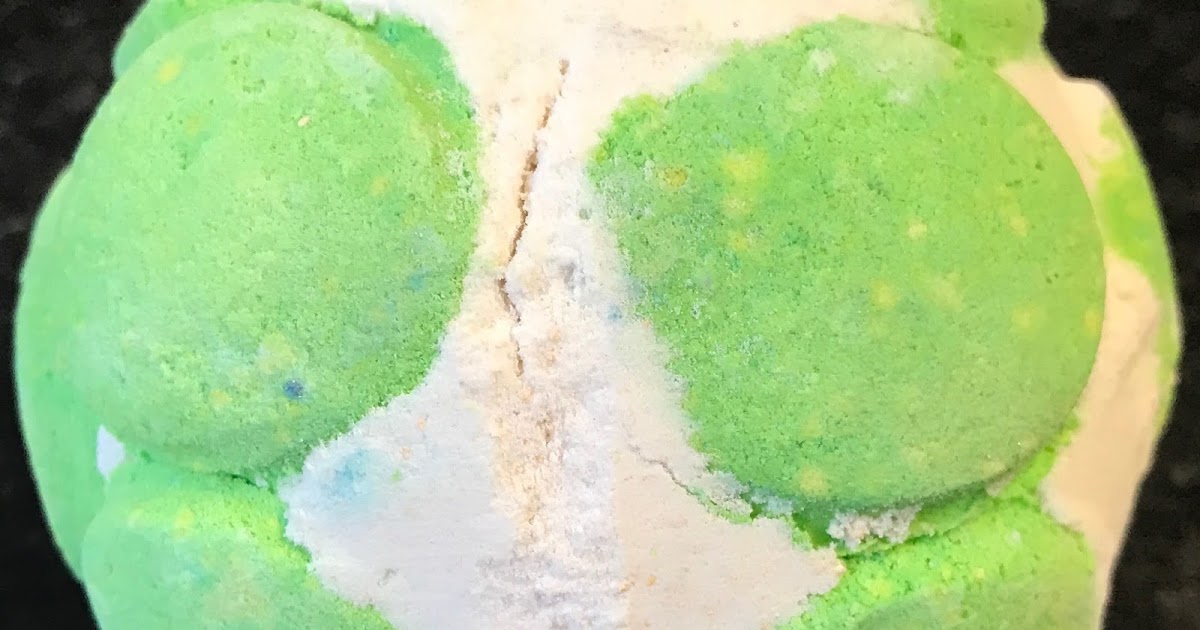 All Things Lush UK Green Coconut Jelly Bath Bomb