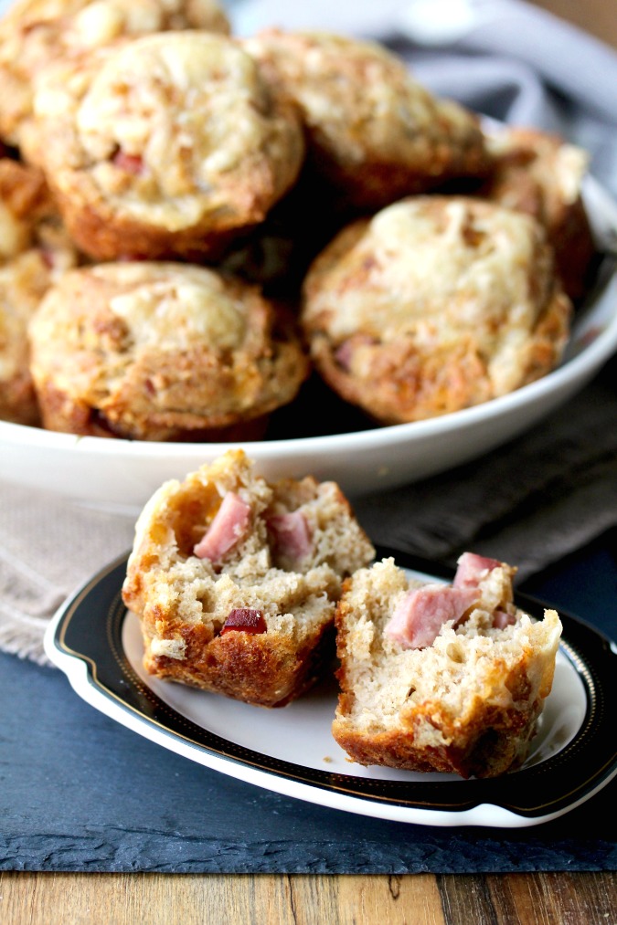 Ham and Cheese Rye Muffins Ham and Cheese Rye Muffins #muffins #hamandcheese #swisscheese