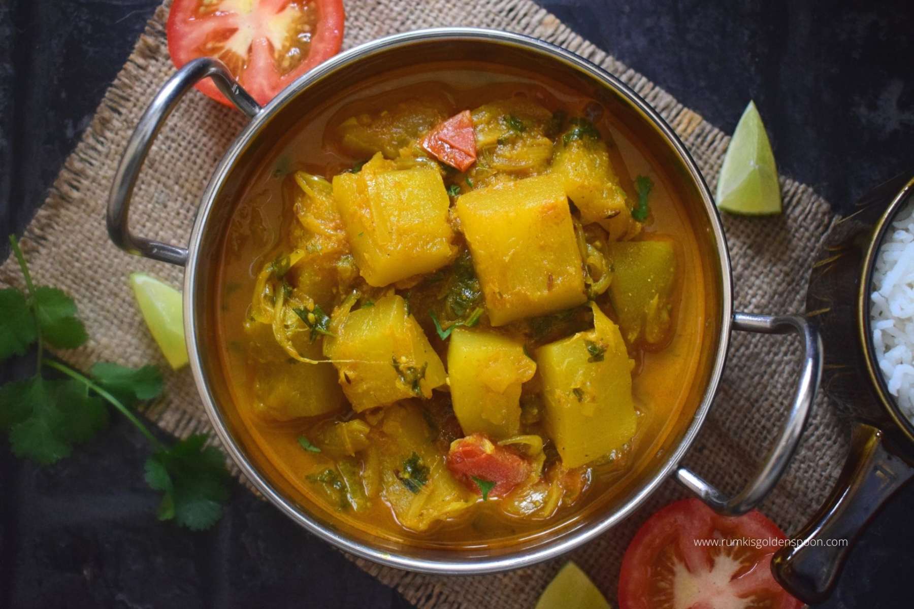 Vegetarian Marrow Recipes, Marrow Fry, marrow recipes, marrow curry, Vegetable Curry, Rumki's Golden Spoon