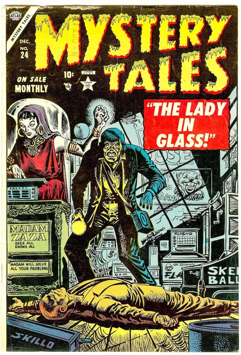 Mystery Tales #24, portada de Joe Maneely