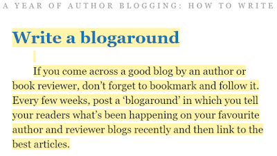 Blogaround blog post idea - A Year Of Author Blogging: How To Write Engaging Blog Posts That Win You Readers And Boost Book Sales