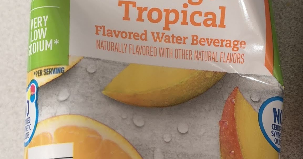 Fit & Active Mango Tropical Flavored Water Beverage (Aldi)