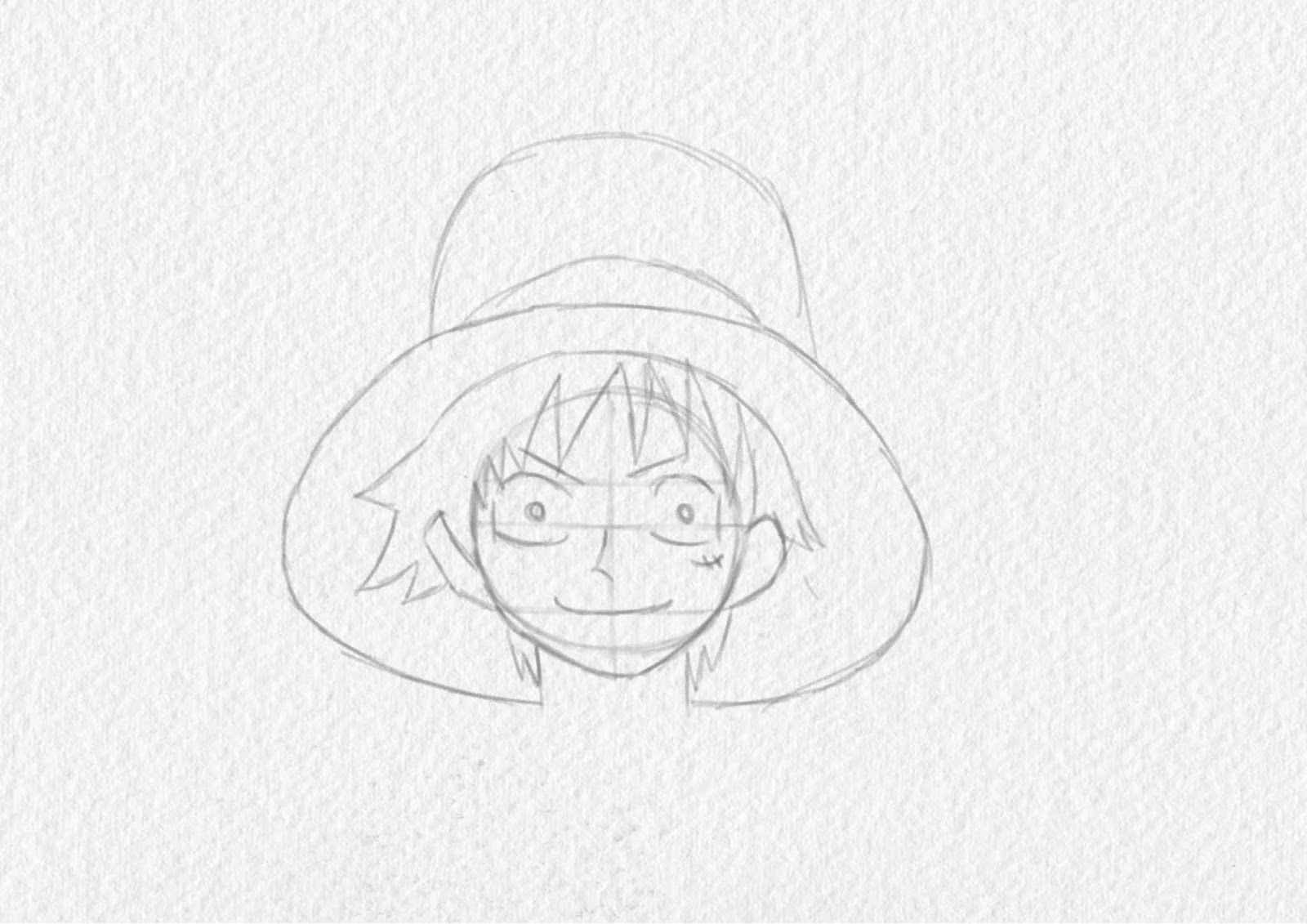 Como desenhar o Luffy fácil