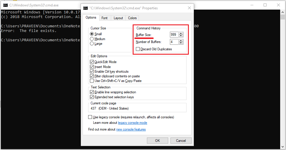 How To Access Command History of Command Prompt in Windows 7, 8.1, & 10