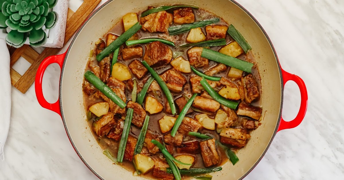 Stir Fry Pork Belly Humba with Pineapple