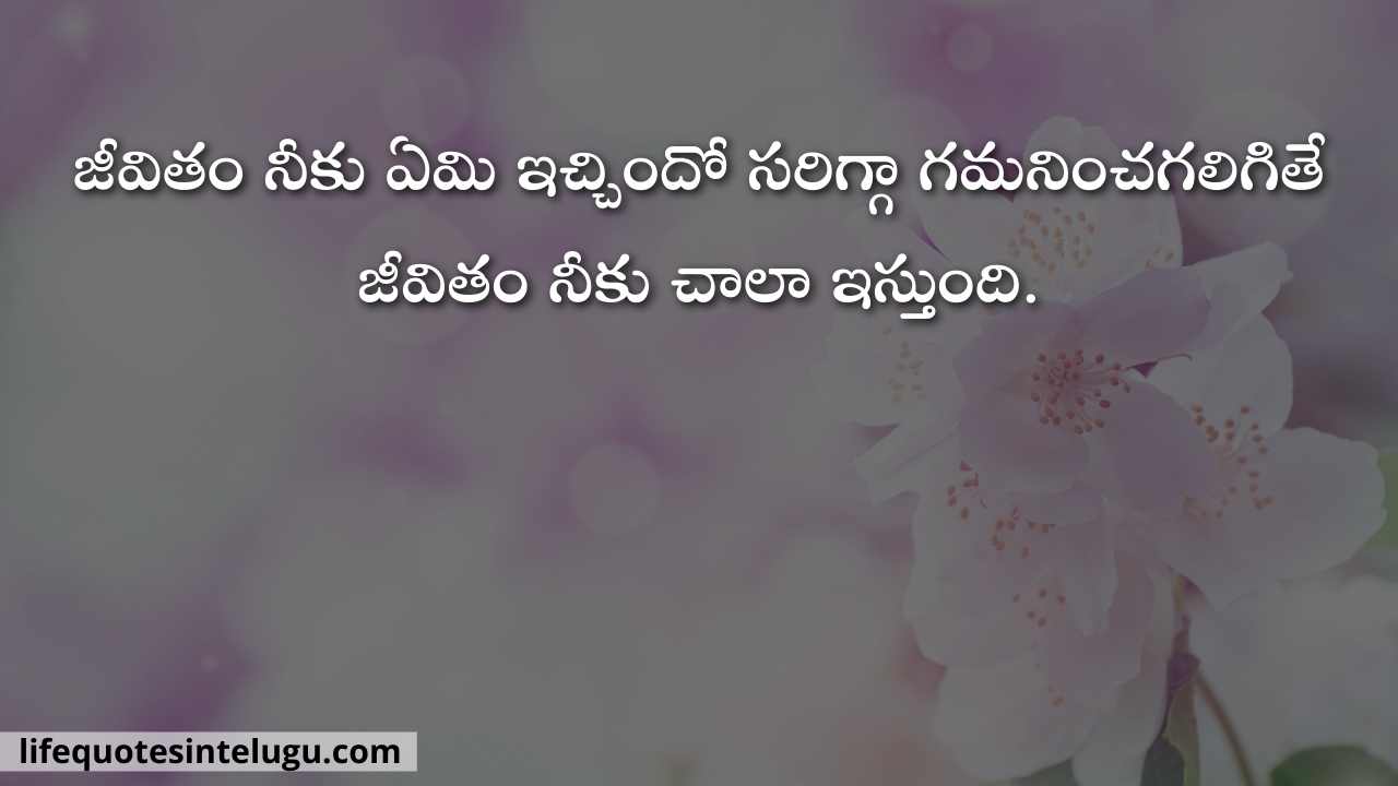 Life Quotes In Telugu