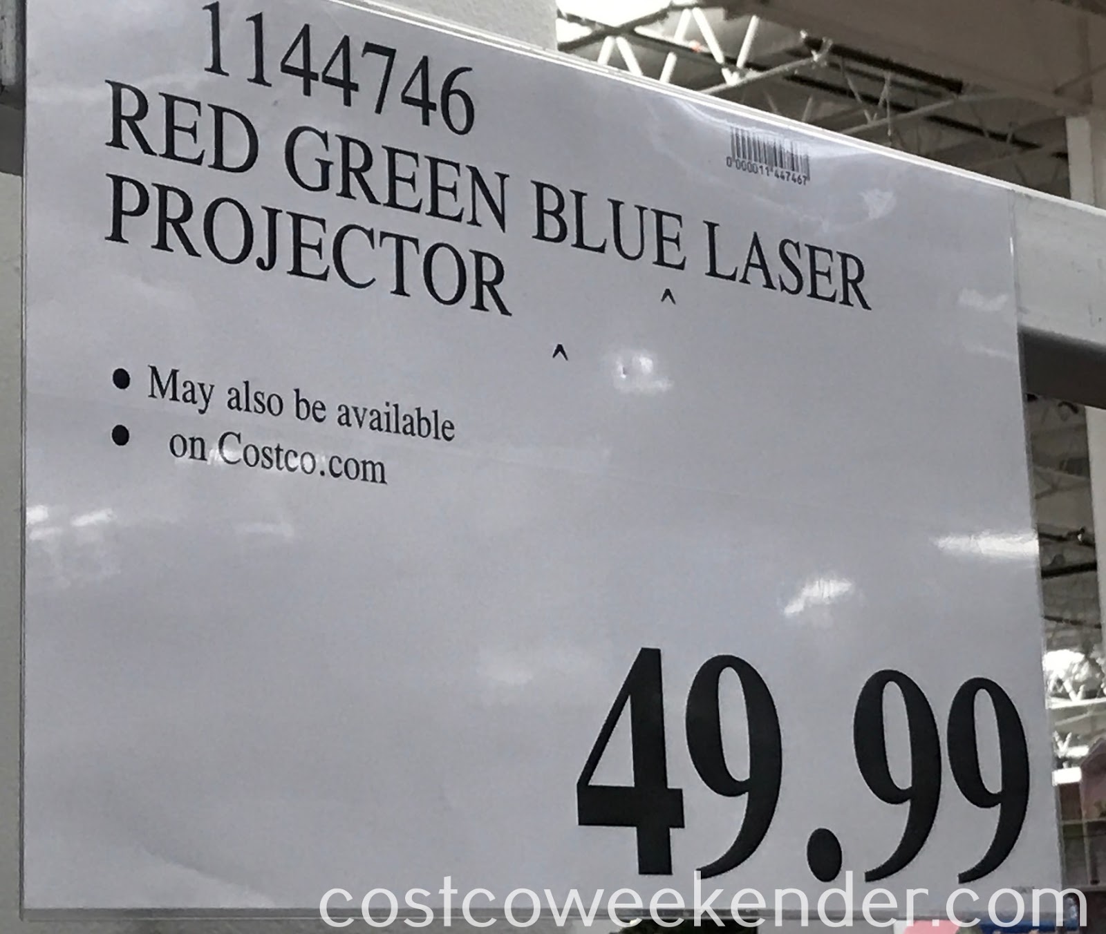 Laser Lights Projector (red, green, blue) Costco Weekender