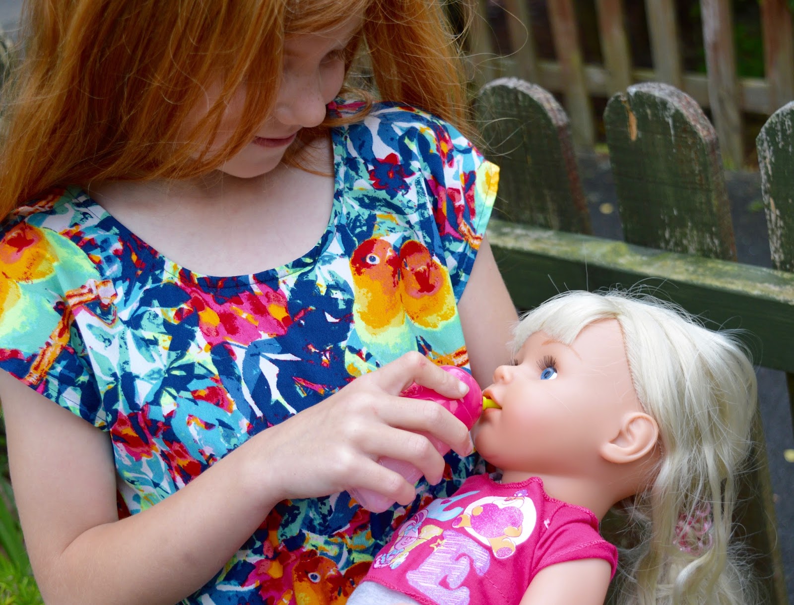 Heidi celebrates #nationalsistersday with her brand new Baby Born Sister Doll