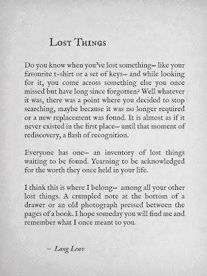 Image result for lost things lang leav