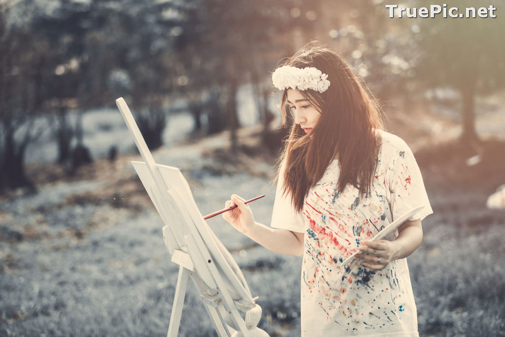 Image Vietnamese Model - How To Beautiful Angel Become An Painter - TruePic.net - Picture-31