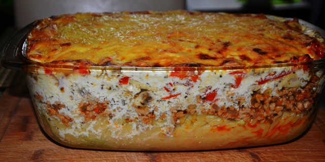 Gotowanie Wg Marty Zapiekanka Makaronowa Z Miesem Mielonym Pieczarkami I Papryka