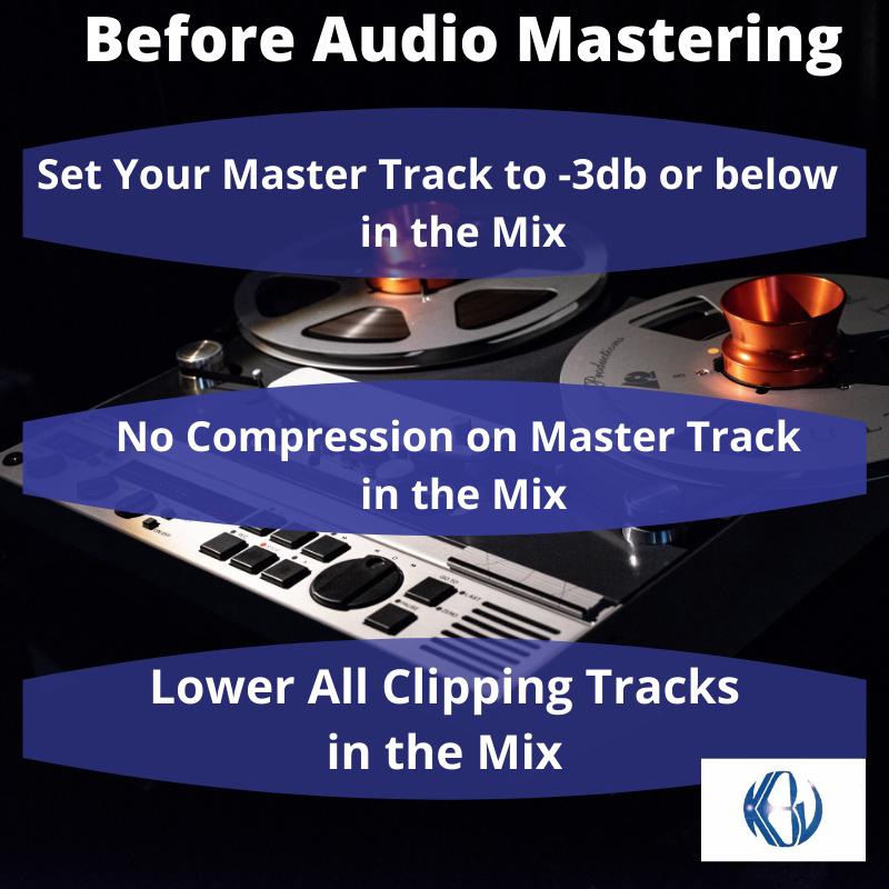 3 Simple Mixing Tips to prepare your Mixes for Audio Mastering