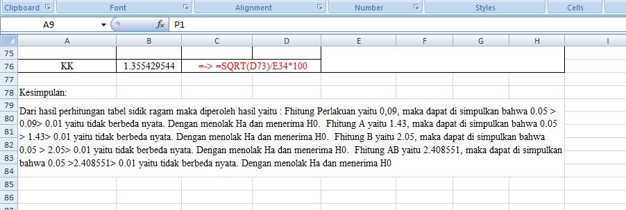 Rancangan Acak Lengkap Faktorial (RALF) | Pet014