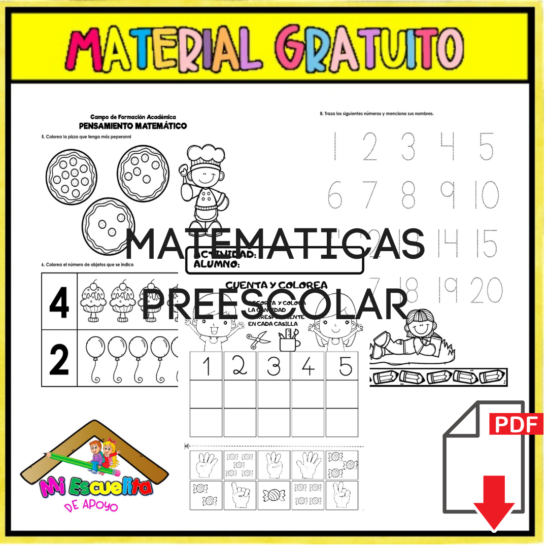 Actividades de matemáticas para preescolar pdf