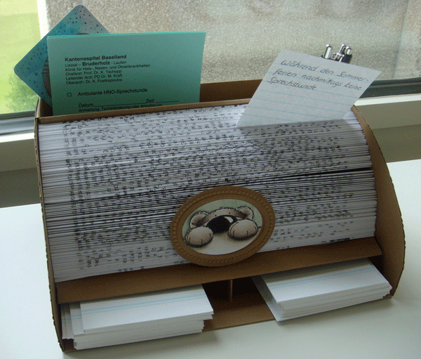 Silvias Stempelseiten: Zettelhalter inklusive Workshop