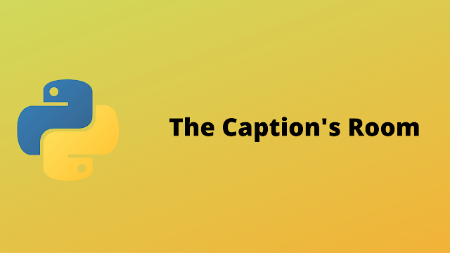 HackerRank The captain's Room solution in python