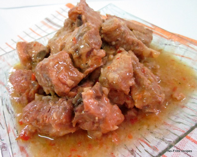 Spare ribs in sour plum sauce