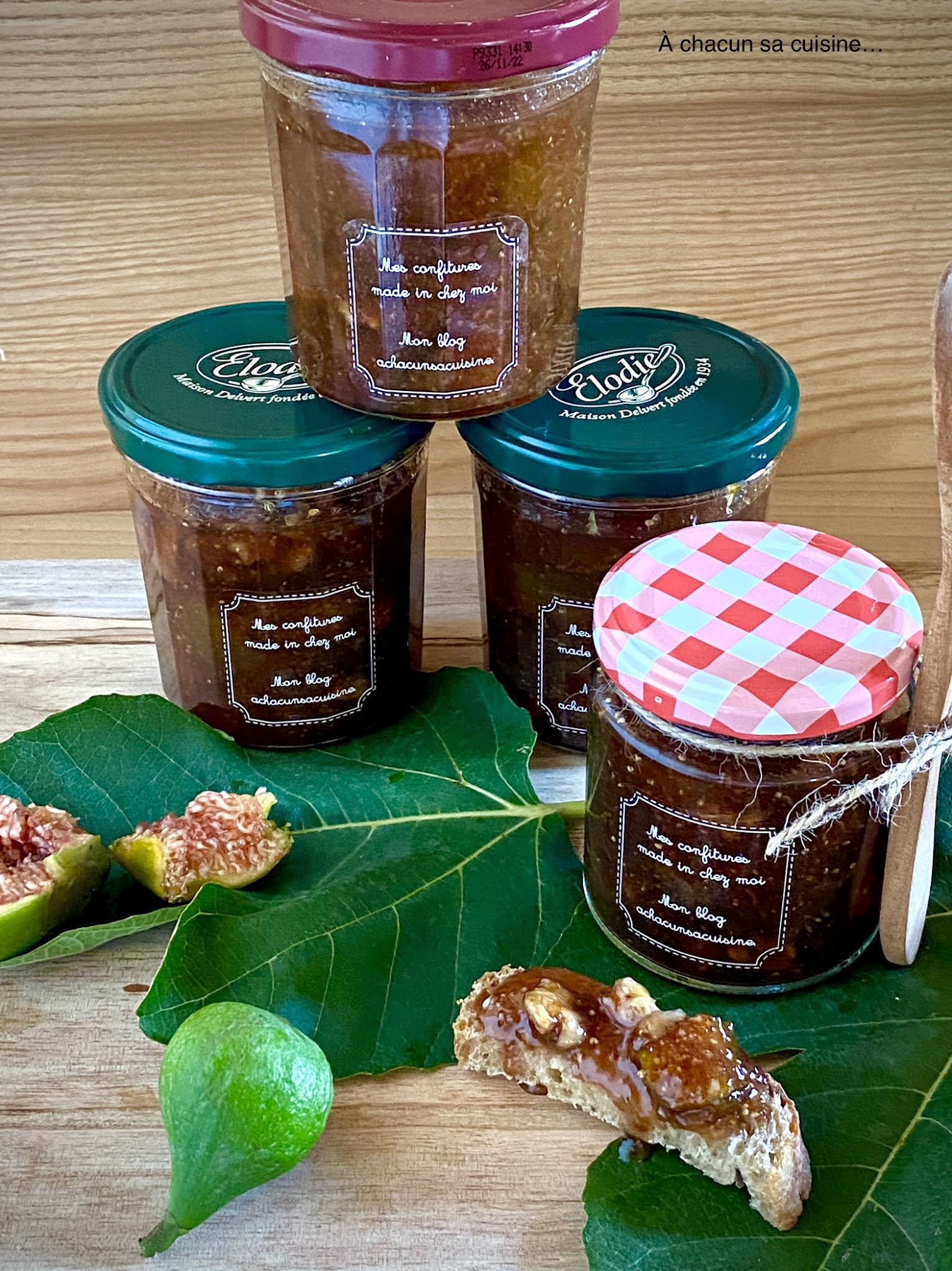 Confiture de figues à l’orange et au noix