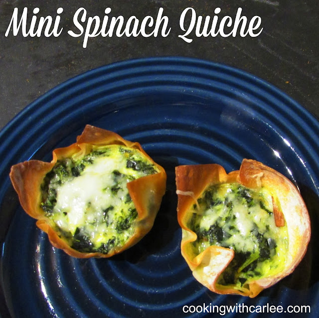 Cooking With Carlee Mini Spinach and Cheese Quiche