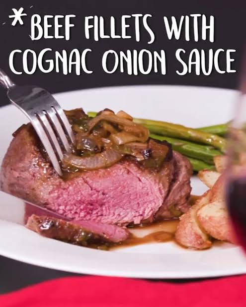 ★★★★★ | Beef Fillets With Cognac Onion Sauce