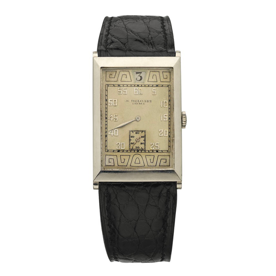 bvlgari rectangular watch
