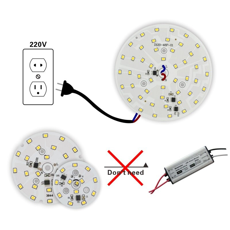 Downlight LED Chip Bulb 7W SMD 2835 Round Light Beads