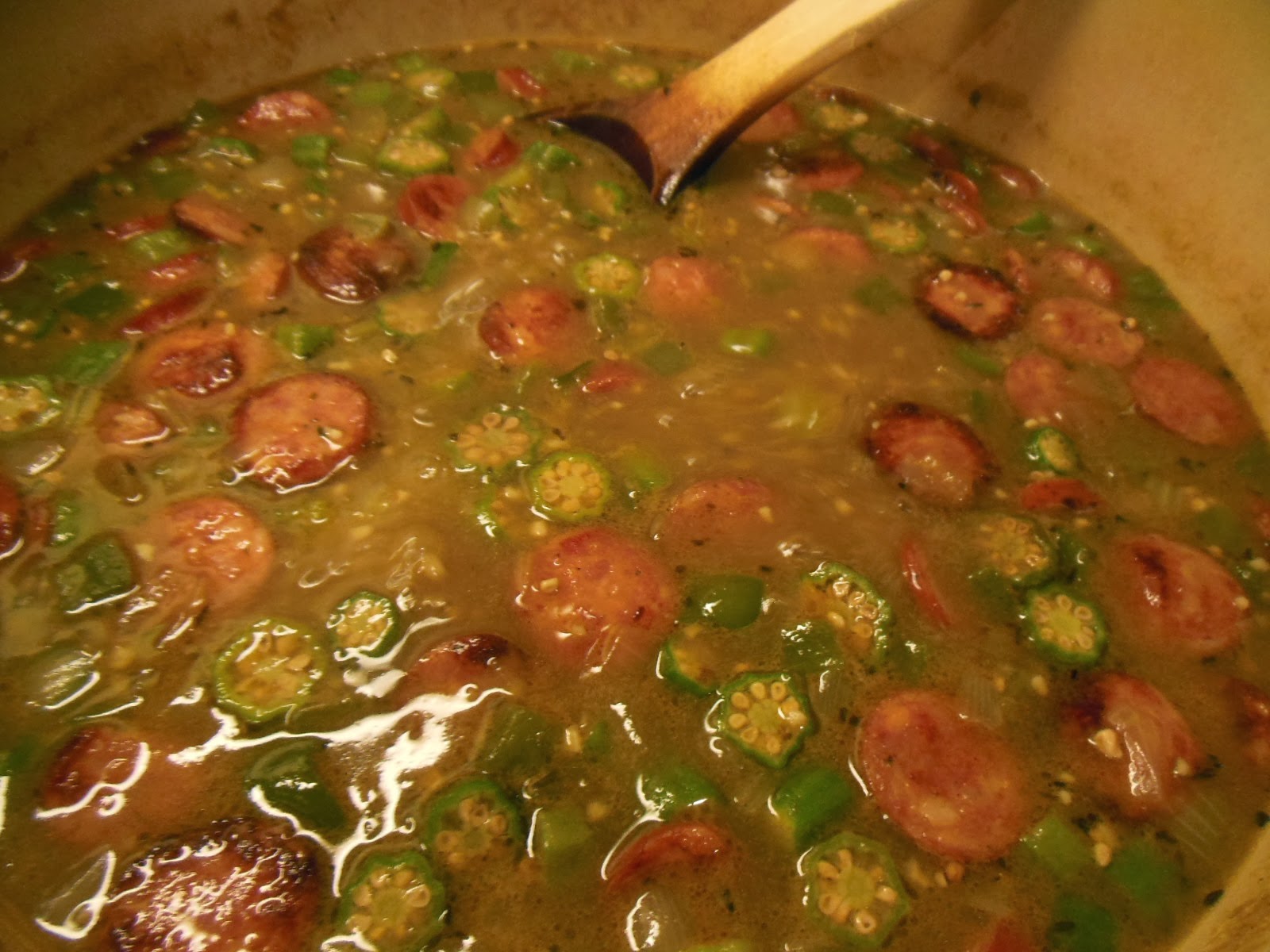 Fleur de Lolly Shrimp, Andouille and Okra Gumbo