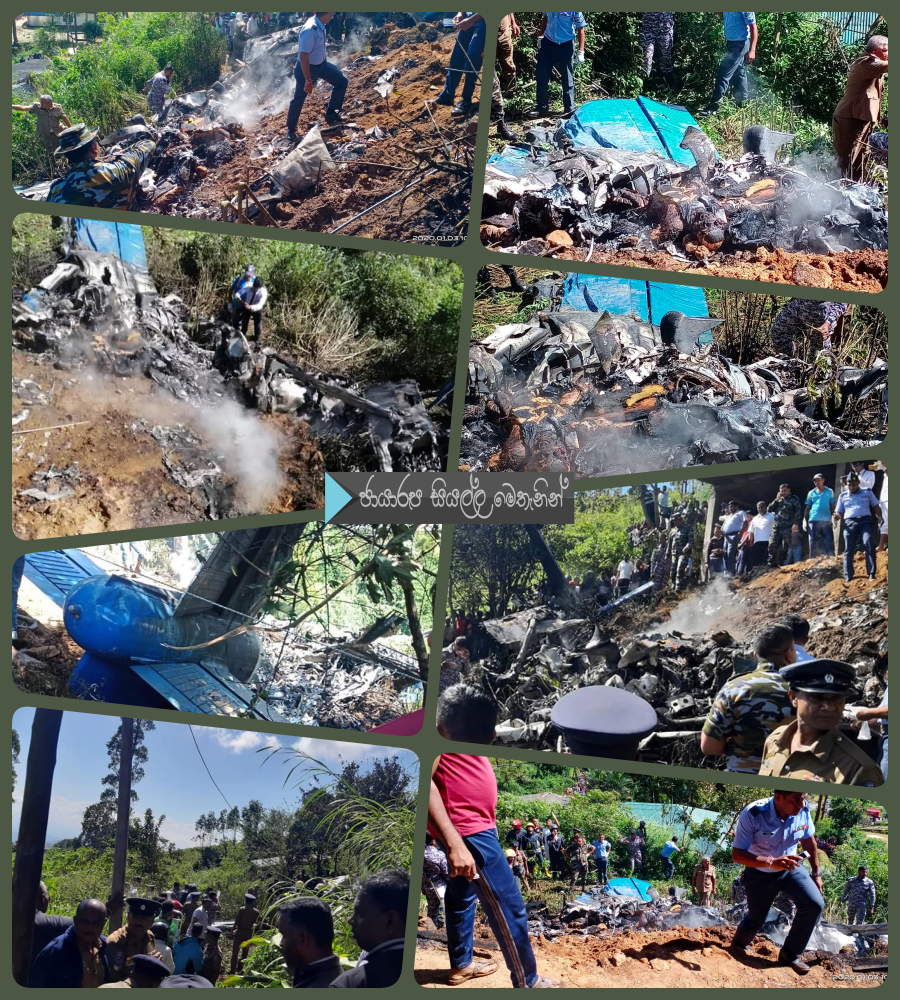 Aircraft crashes in Haputale 4 dead