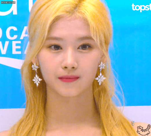 트와이스 사나의 눈부신 미모