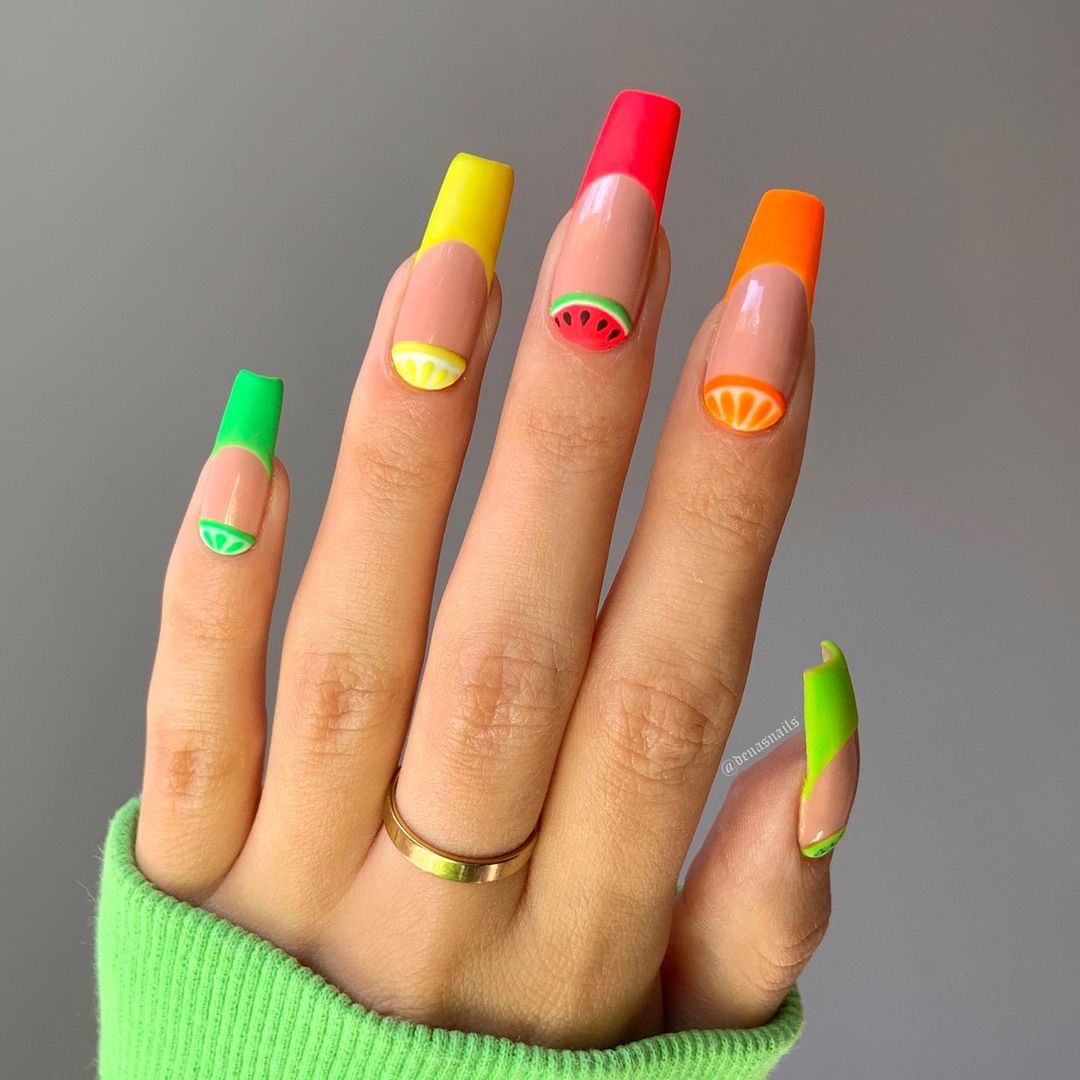 100 Orange Nail Color Nail Design