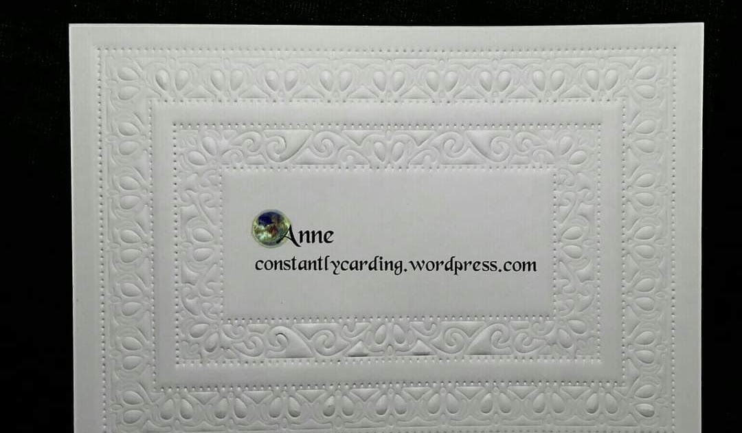 Dry Embossing, Using Dies, Folders, Texture Plates and Stencils