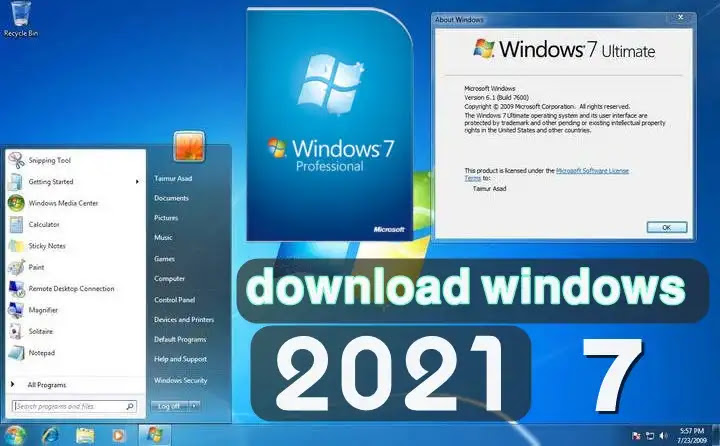 قم بتنزيل جميع إصدارات Windows 7 الأصلية ، برابط مباشر واحد ، Media Fire ، تحديث 2021 مجانًا