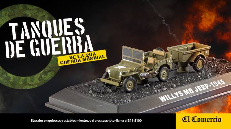 coleccion tanques de guerra de la segunda guerra mundial, WILLYS MB JEEP 1:72