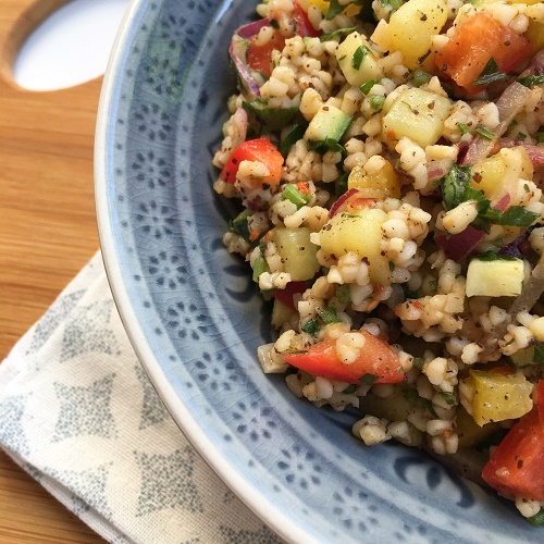 Greenway36: bunter Bulgur-Kartoffel-Salat