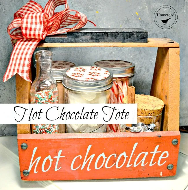 DIY Hot Chocolate Tote for Holiday Gift Giving