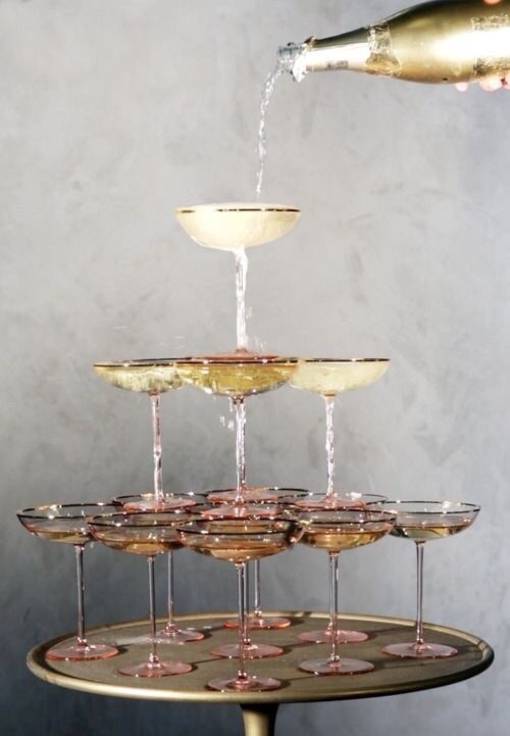 fran acciardo this weeks top 10: it's my 23rd birthday champagne tower