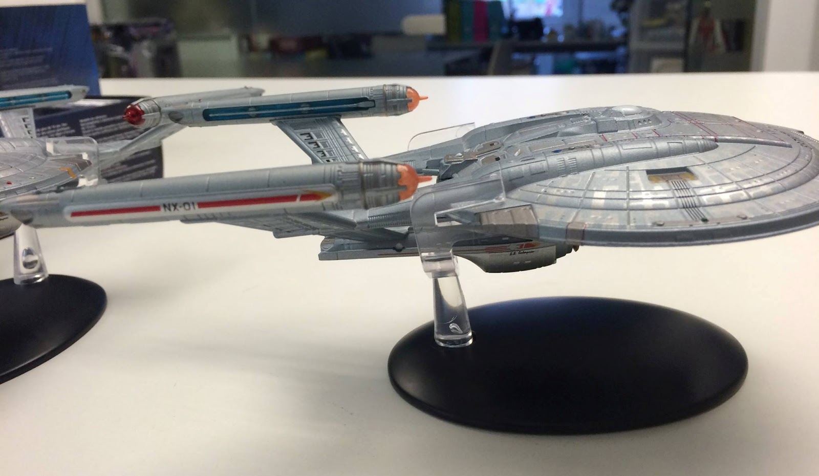 Star Trek Enterprise NX-01 Refit Modell - Eaglemoss Sammler Raumschiff 9cm