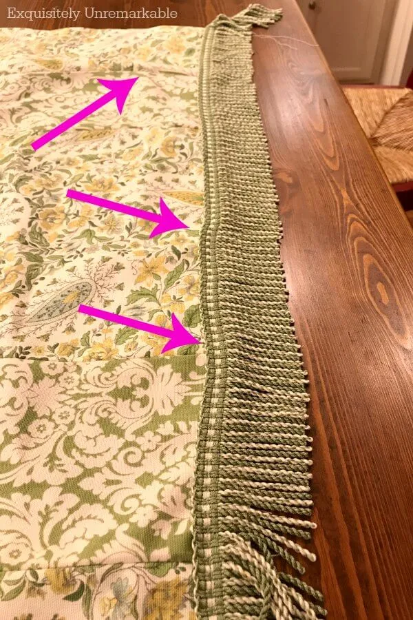 Buckled and Crooked Sewing Seams on a valance