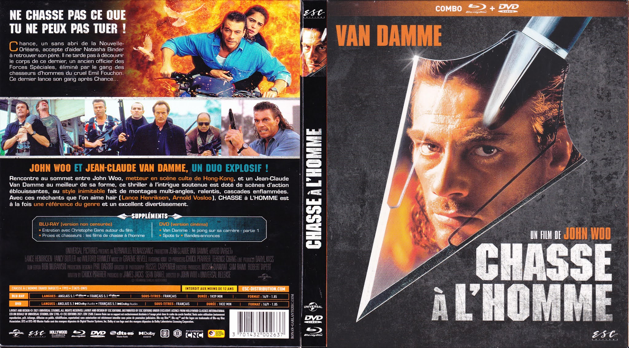 BLURAY JAQUETTES BLURAY Chasse à l'Homme