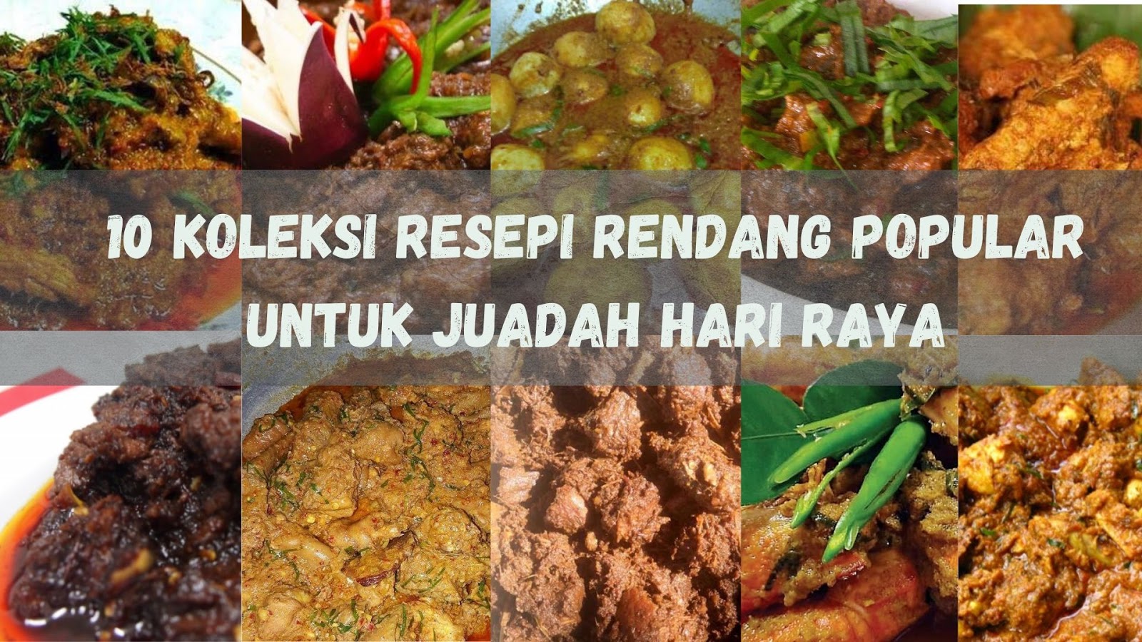 10 Koleksi Aneka Resepi Rendang Popular Yang Mudah Dan 