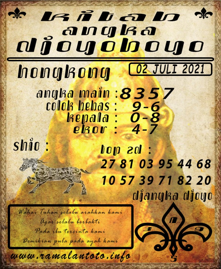 syair nyi plered hongkong jumat 02 juli 2021 SYAIR NYI